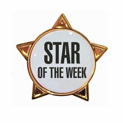 STAR OF THE WEEK star badge